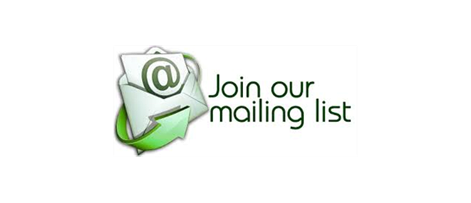 Join our Mailing List!