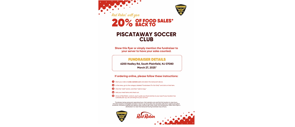 Red Robin Fundraiser 3/27/25